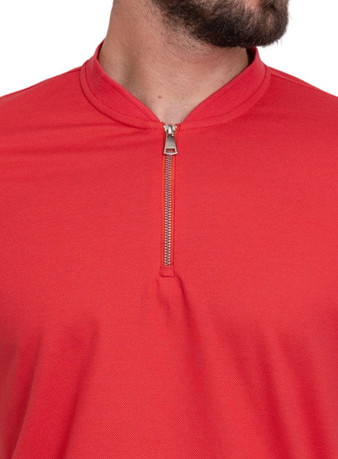 Red Orange Bickeh Zipper T-Shirt - Khotwh